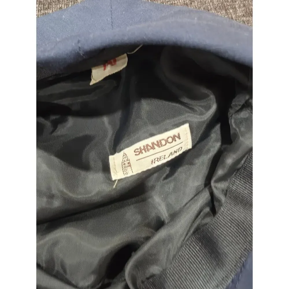 Vintage Shandon Portmarnock Golf Club Flat Cap Hat Navy Blue Gore-Tex Size M
